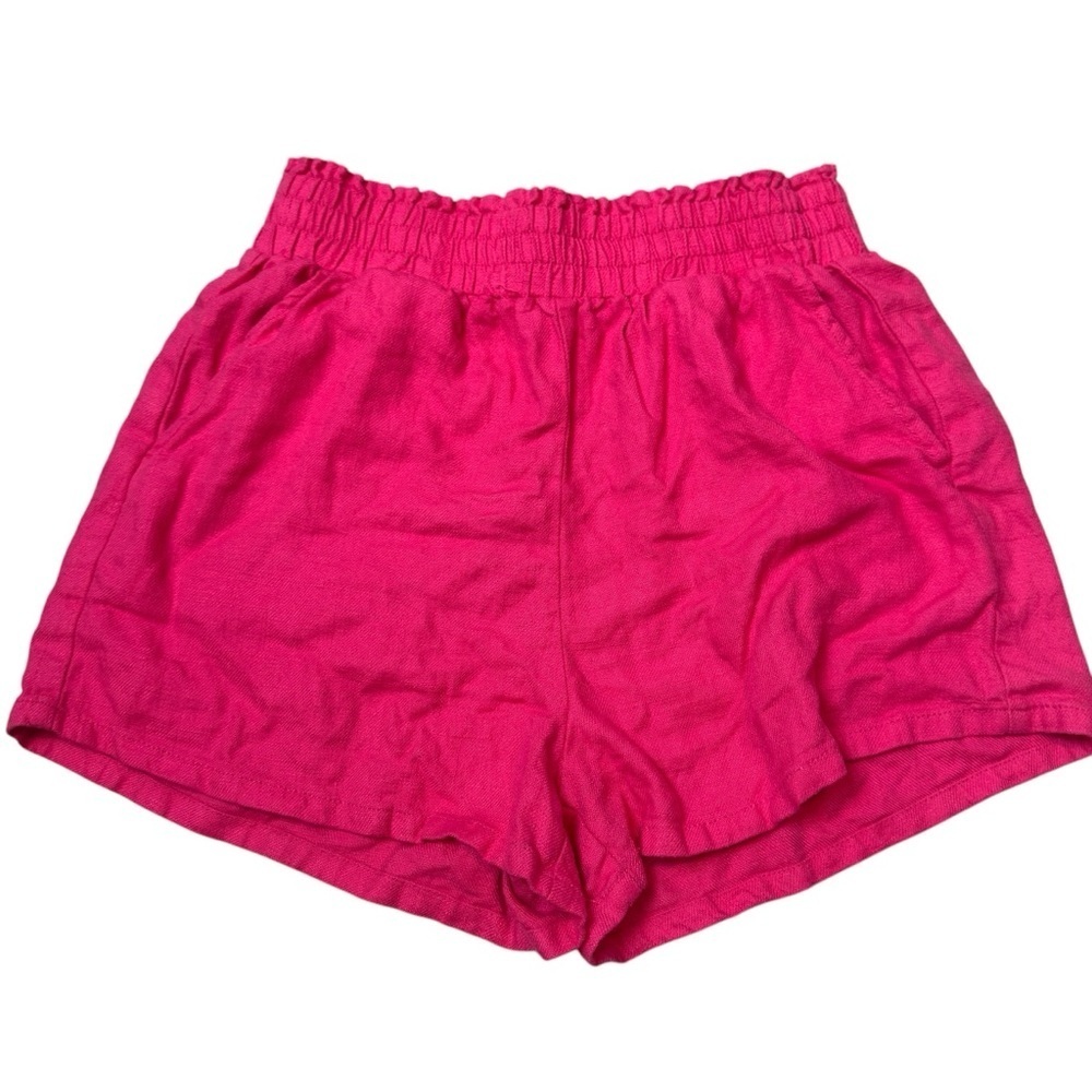 Blanknyc Pink linen shorts small